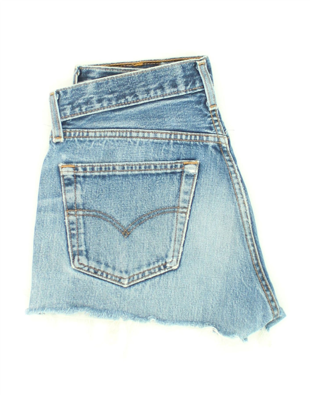 Pantaloni scurți din blugi vintage pentru femei LEVI'S W31 bumbac albastru mediu