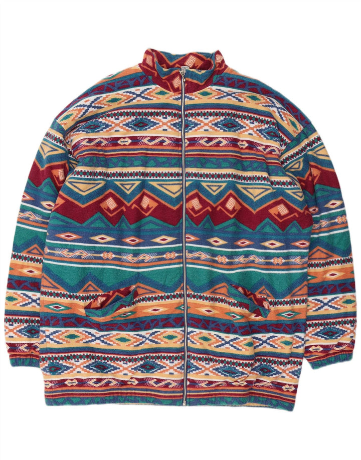 Trigema Jachetă pentru bărbați din lână UK 42 XL Poliester geometric multicolor