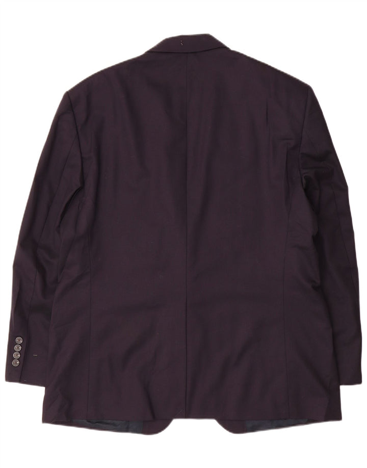 Jachetă Blazer pentru bărbați Chaps cu 2 nasturi UK 42 XL Lână bleumarin