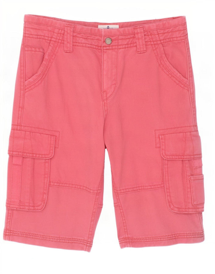 Pantaloni scurți cargo pentru băieți Fat Face 10-11 ani W25 bumbac roz