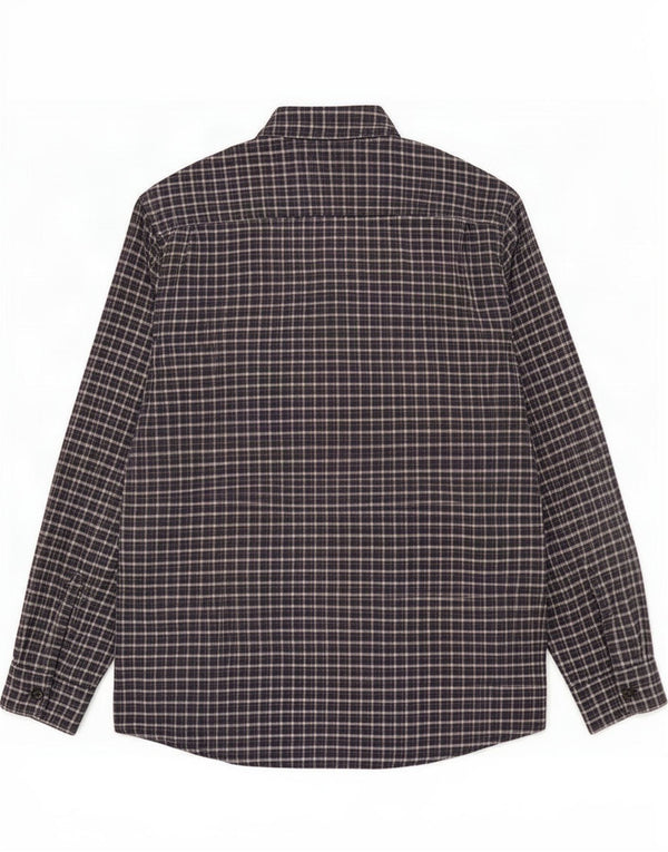 Cămașă de flanel pentru bărbați Wrangler XL, bumbac cu carouri bleumarin