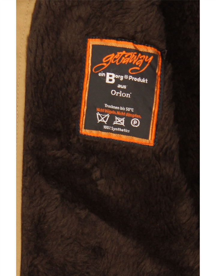 NINO Mens Overcoat UK 40 Large Brown Synthetic Vintage NINO and Second-Hand NINO from Messina Hembry 