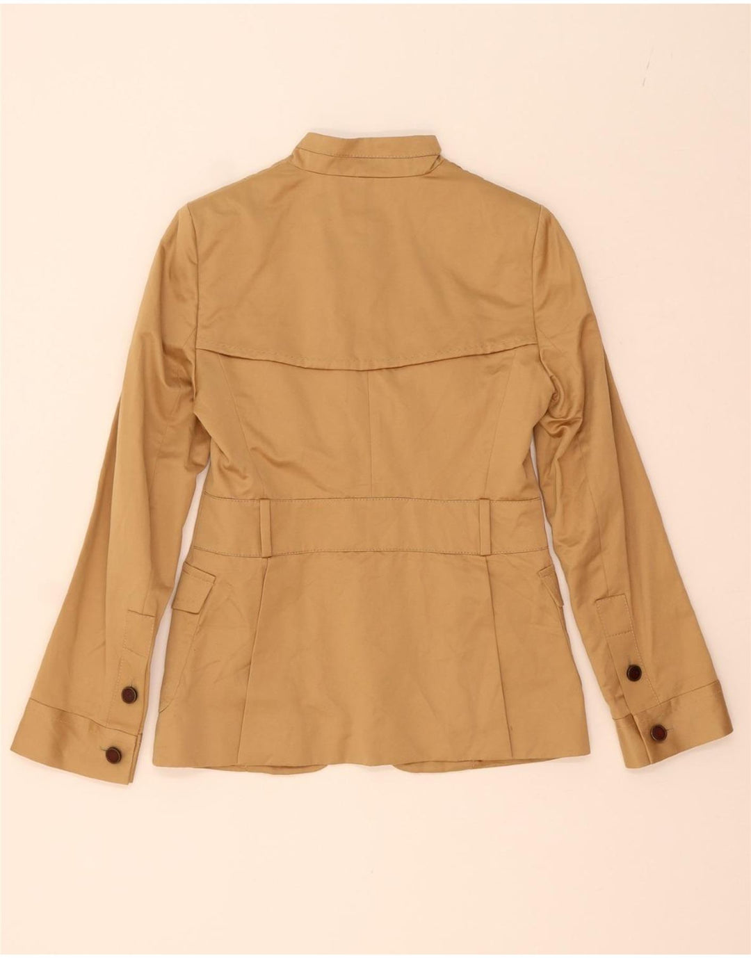 MASSIMO DUTTI Womens Utility Jacket EU 38 Small Beige Cotton Vintage Massimo Dutti and Second-Hand Massimo Dutti from Messina Hembry 