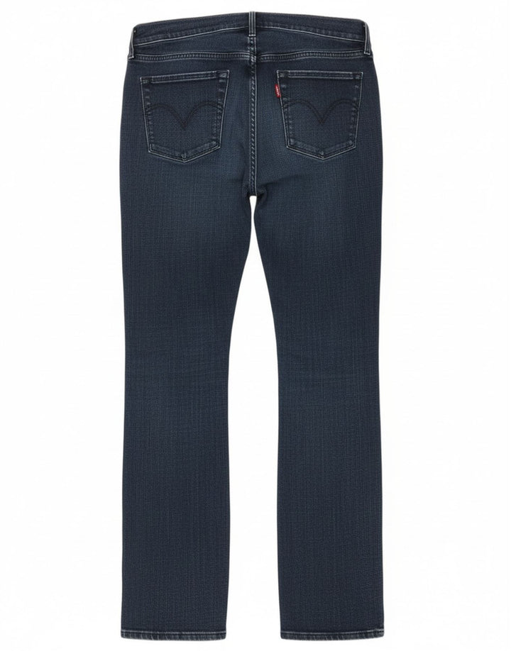 Blugi drepti 505 pentru femei Levi's W31 L32 bumbac bleumarin