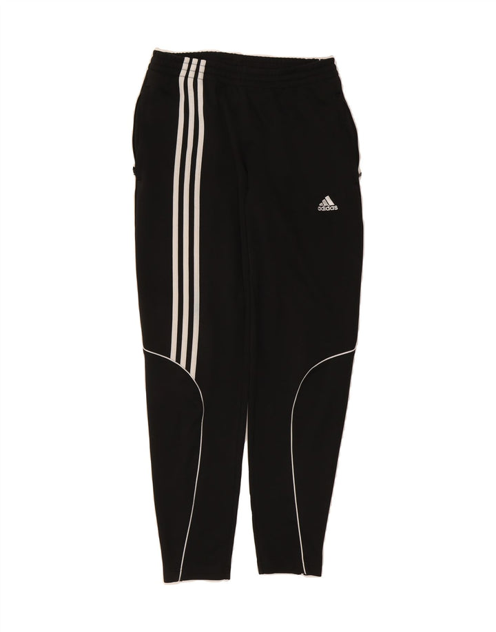 ADIDAS Womens Climalite Tracksuit Trousers UK 12 Medium  Black Polyester Vintage Adidas and Second-Hand Adidas from Messina Hembry 