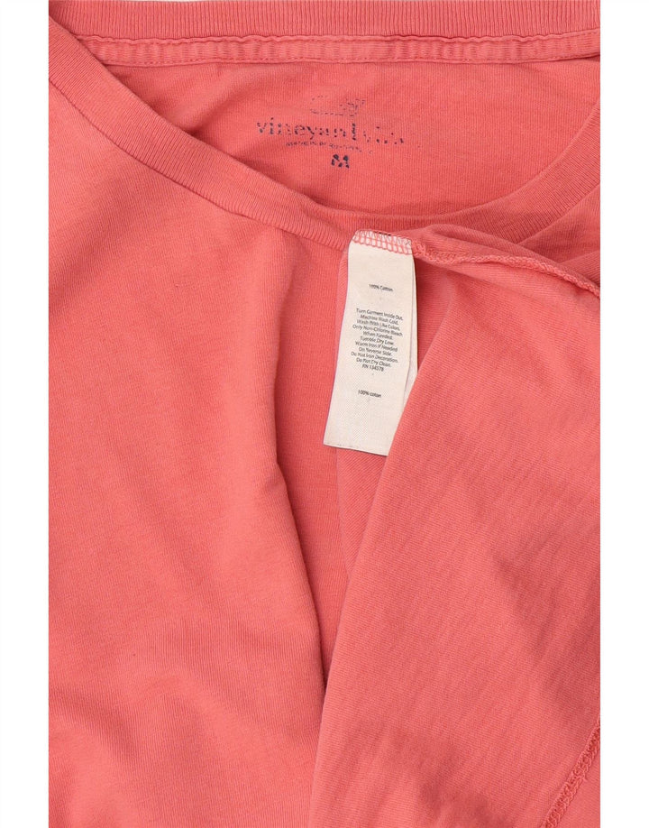 Vineyard Vines Tricou grafic pentru bărbați Top, bumbac roz mediu