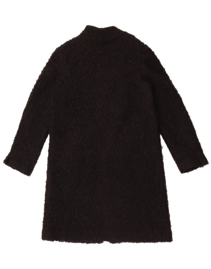 Pardesiu Teddy pentru femei Zara UK 14 Medium Negru Acrilic