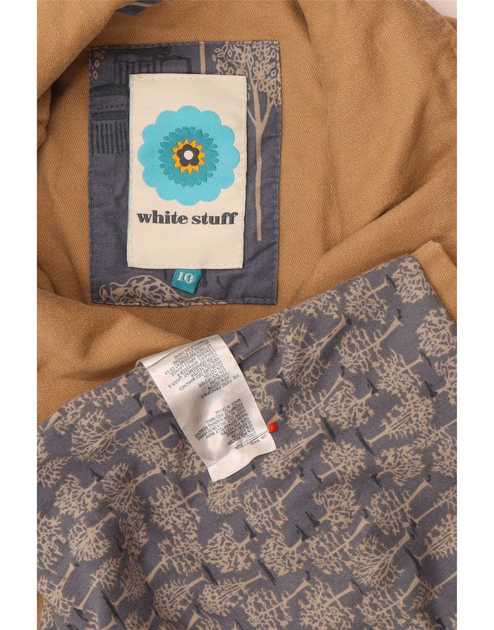 Trench pentru femei White Stuff UK 10 Bumbac maro mic