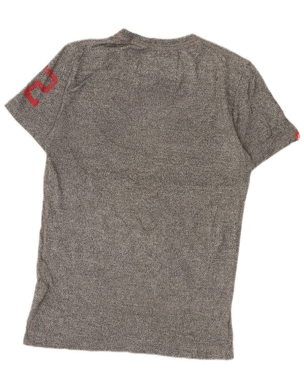 Tricou grafic pentru bărbați Superdry Top mic, gri, bumbac, sport