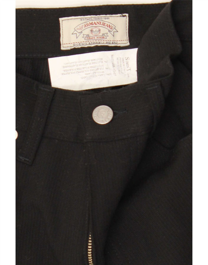 Pantaloni casual slim pentru femei Armani L31 L31 Lână neagră
