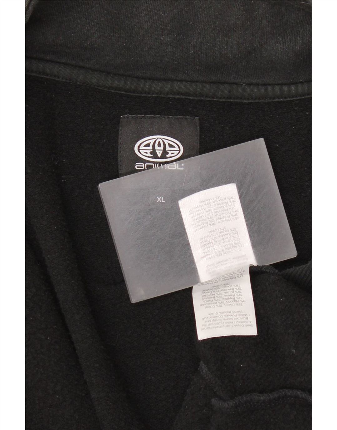 Jachetă de top pentru trening cu grafic pentru bărbați Animal XL bumbac negru