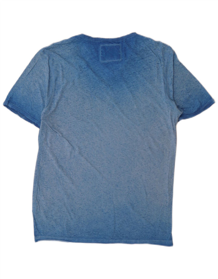 Tricou Guess pentru bărbați Top mare albastru pete