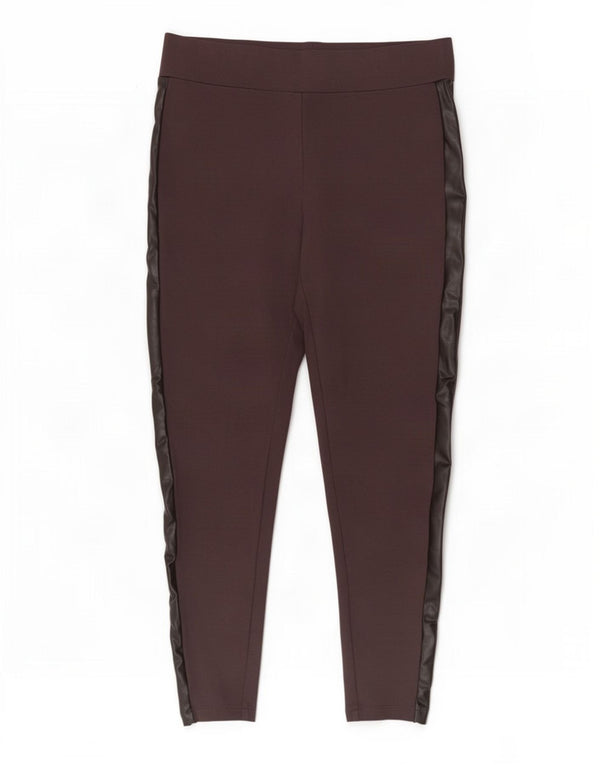 Leggings crop pentru femei Marks & Spencer UK 12 Medium Burgundy Viscose