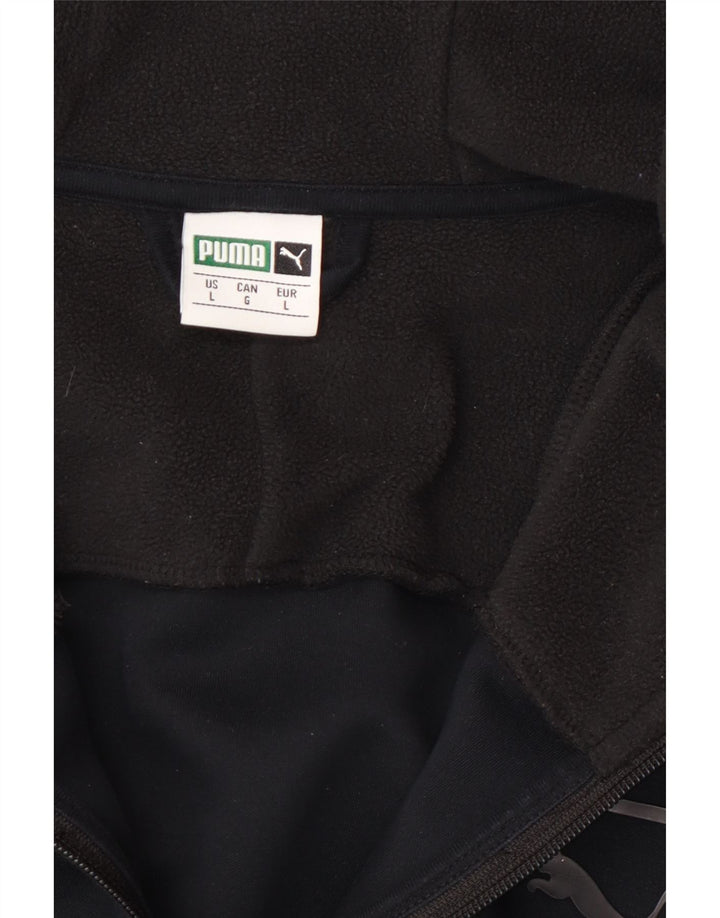 Jachetă de trening cu glugă Puma pentru bărbați, mare, negru, color block