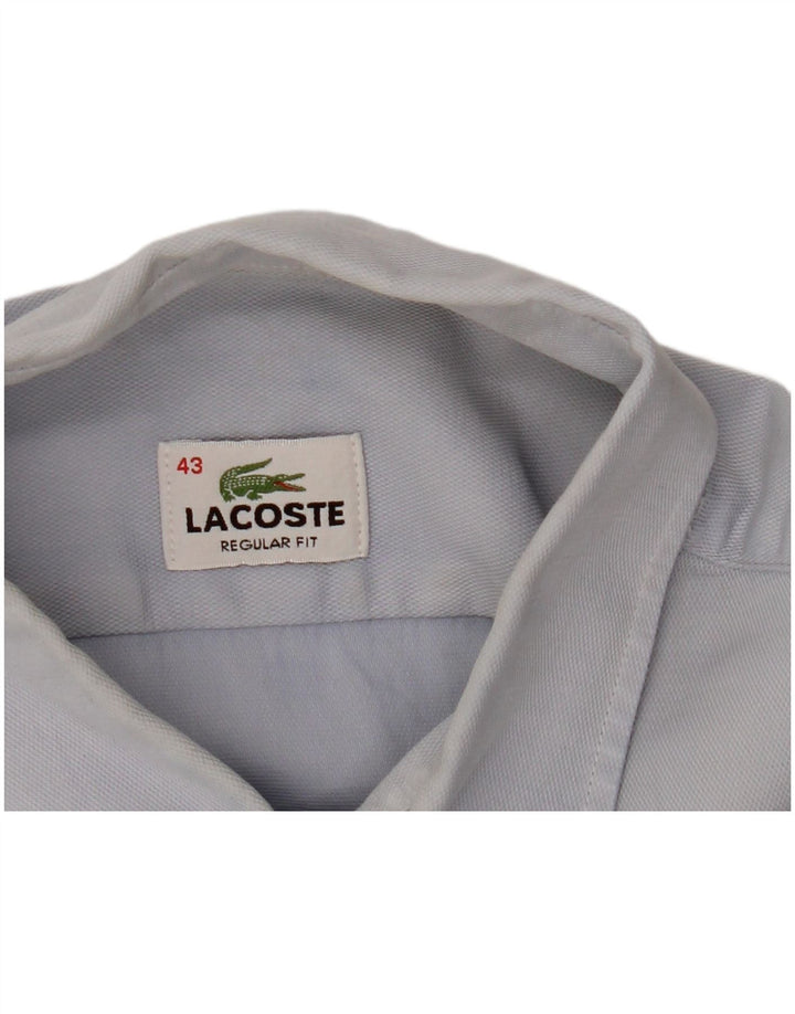Tricou polo Lacoste pentru bărbați, cu mânecă scurtă, cu formă normală, mărimea 43, mare, albastru