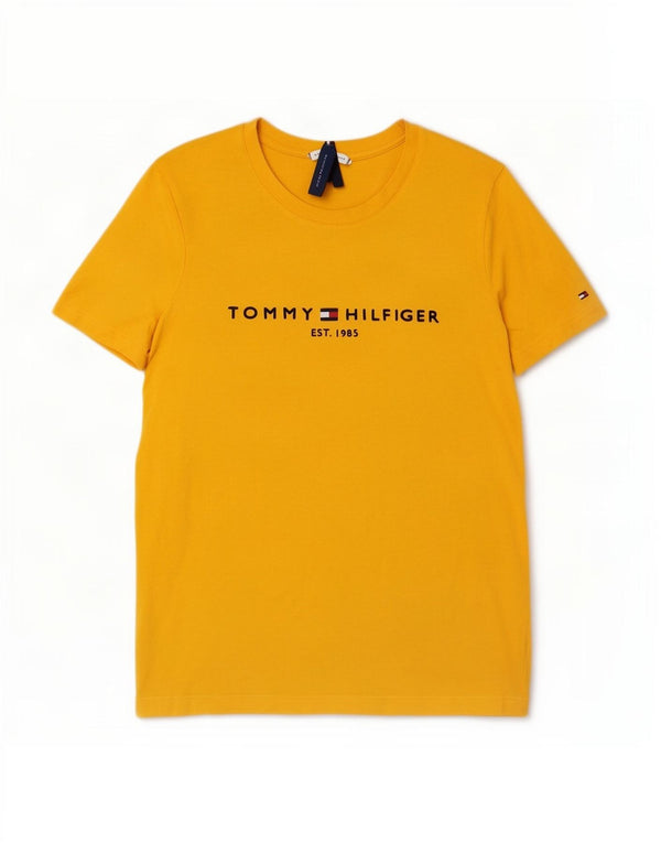 Tricou grafic Tommy Hilfiger pentru femei Top UK 6 XS Bumbac galben