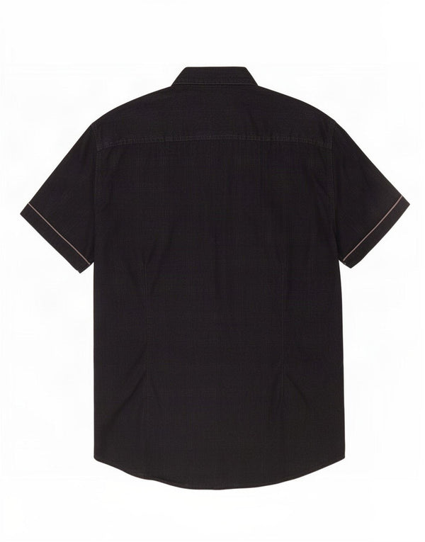 Cămașă cu mânecă scurtă Guess pentru bărbați, UK 40, mare, negru, din bumbac