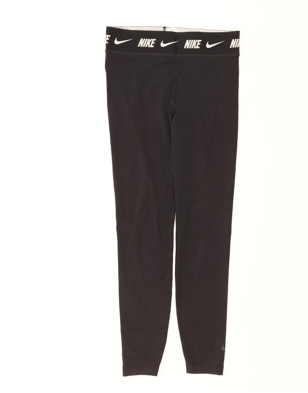 Leggings grafic NIKE pentru femei, cu ajustare strânsă, UK 12, bumbac mediu negru