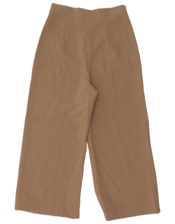 Pantaloni tăiați pentru femei Zara Medium L29 L25 Bej