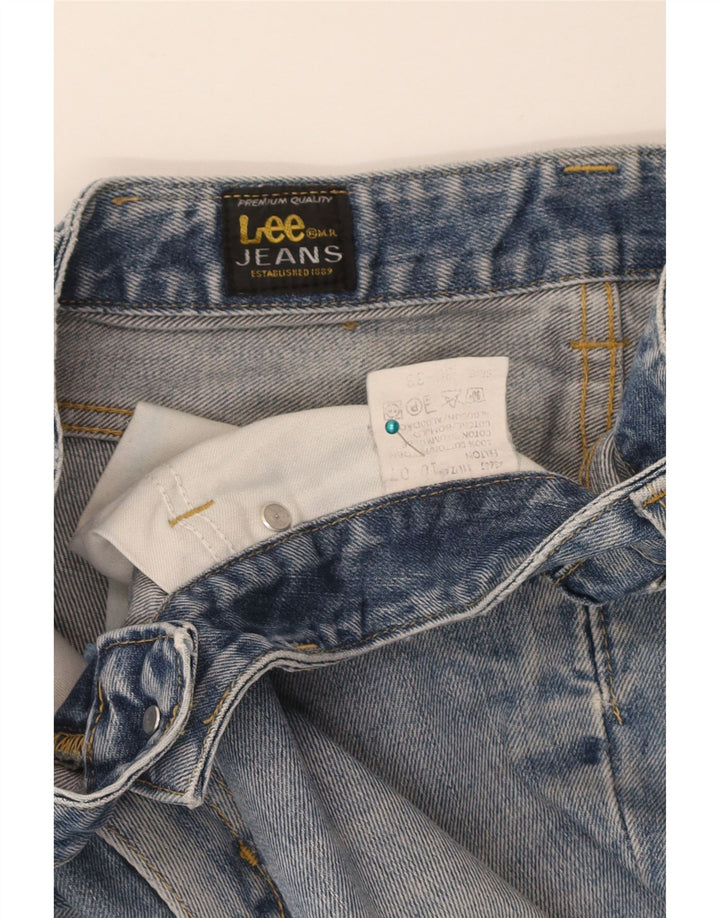 Pantaloni scurți Lee Felton Denim W30, bumbac albastru mediu
