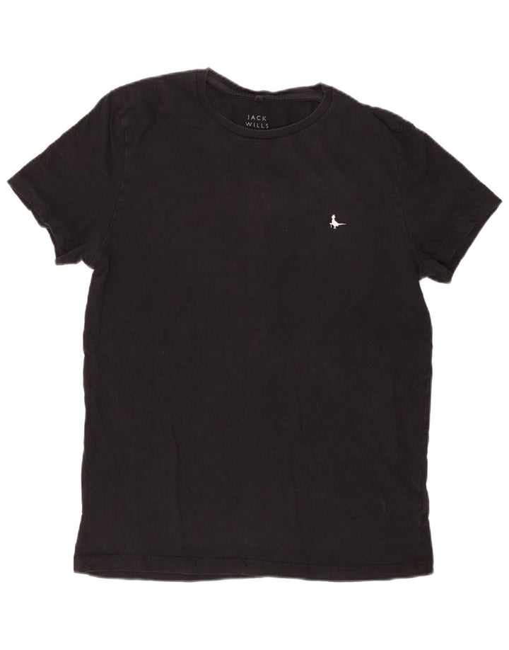 JACK WILLS Tricou pentru bărbați Top mic, negru, bumbac