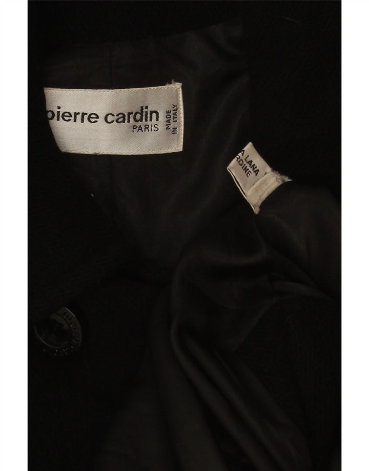 Palton dublu pentru femei Pierre Cardin UK 20 2XL Lână neagră