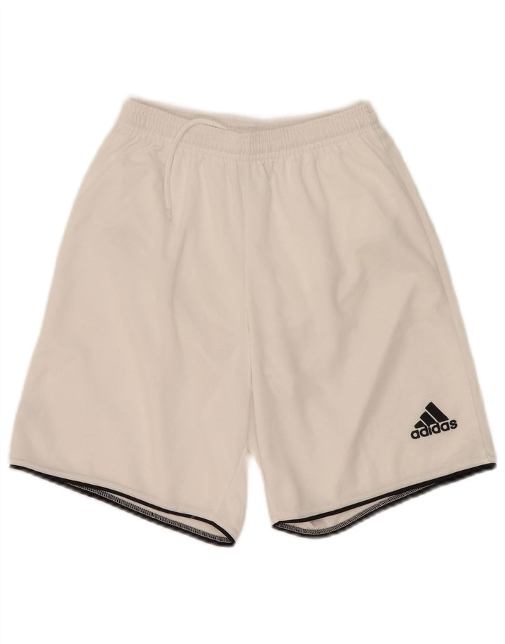 Pantaloni scurți sport pentru bărbați Adidas Mic, alb, poliester Sport
