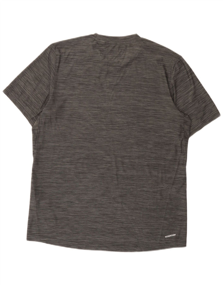Tricou pentru bărbați Adidas Aeroready Top Mediu Gri Poliester cu pături