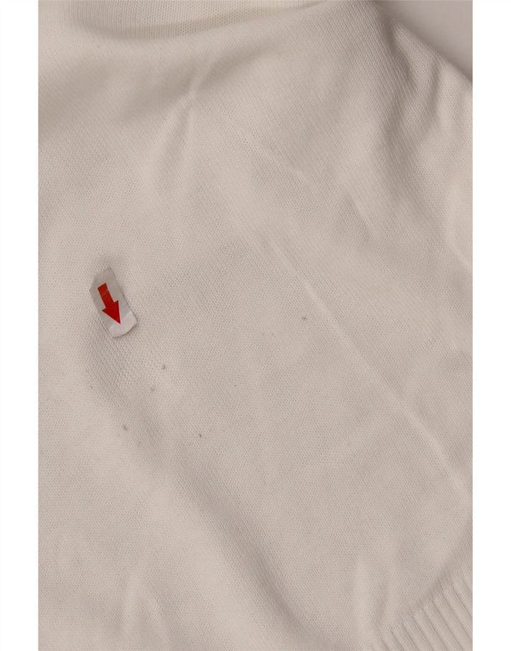 Pulover cu decolteu în V Fred Perry pentru femei UK 14 Large White