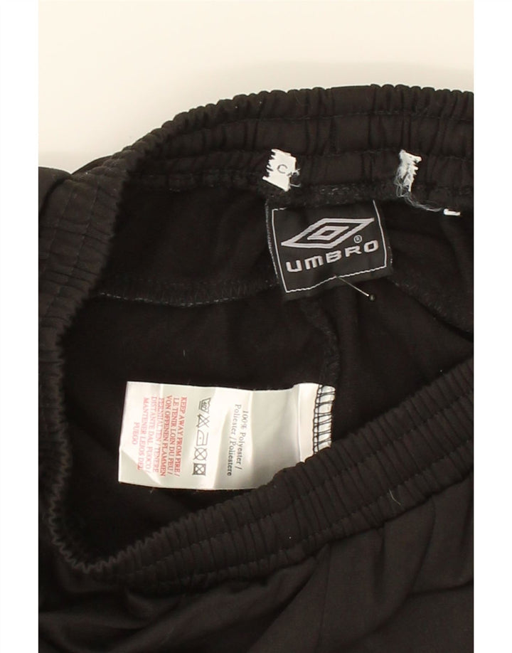 UMBRO Boys Tracksuit Trousers 11-12 Years  Black Polyester Vintage Umbro and Second-Hand Umbro from Messina Hembry 