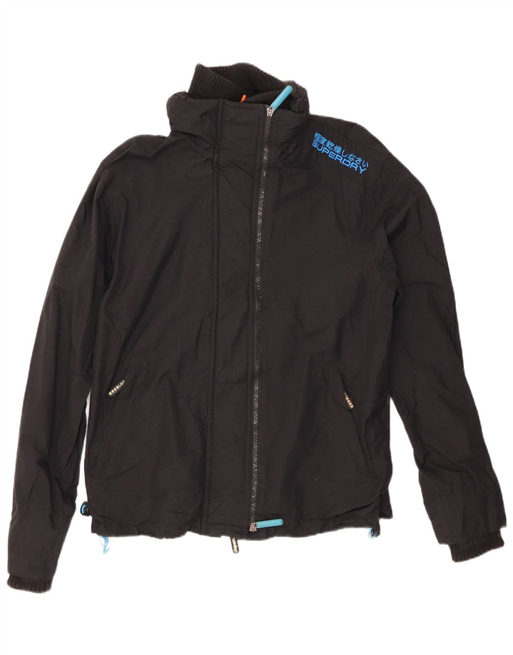 Jachetă de ploaie The Windcheater pentru bărbați SUPERDRY UK 40, mare, negru, nailon