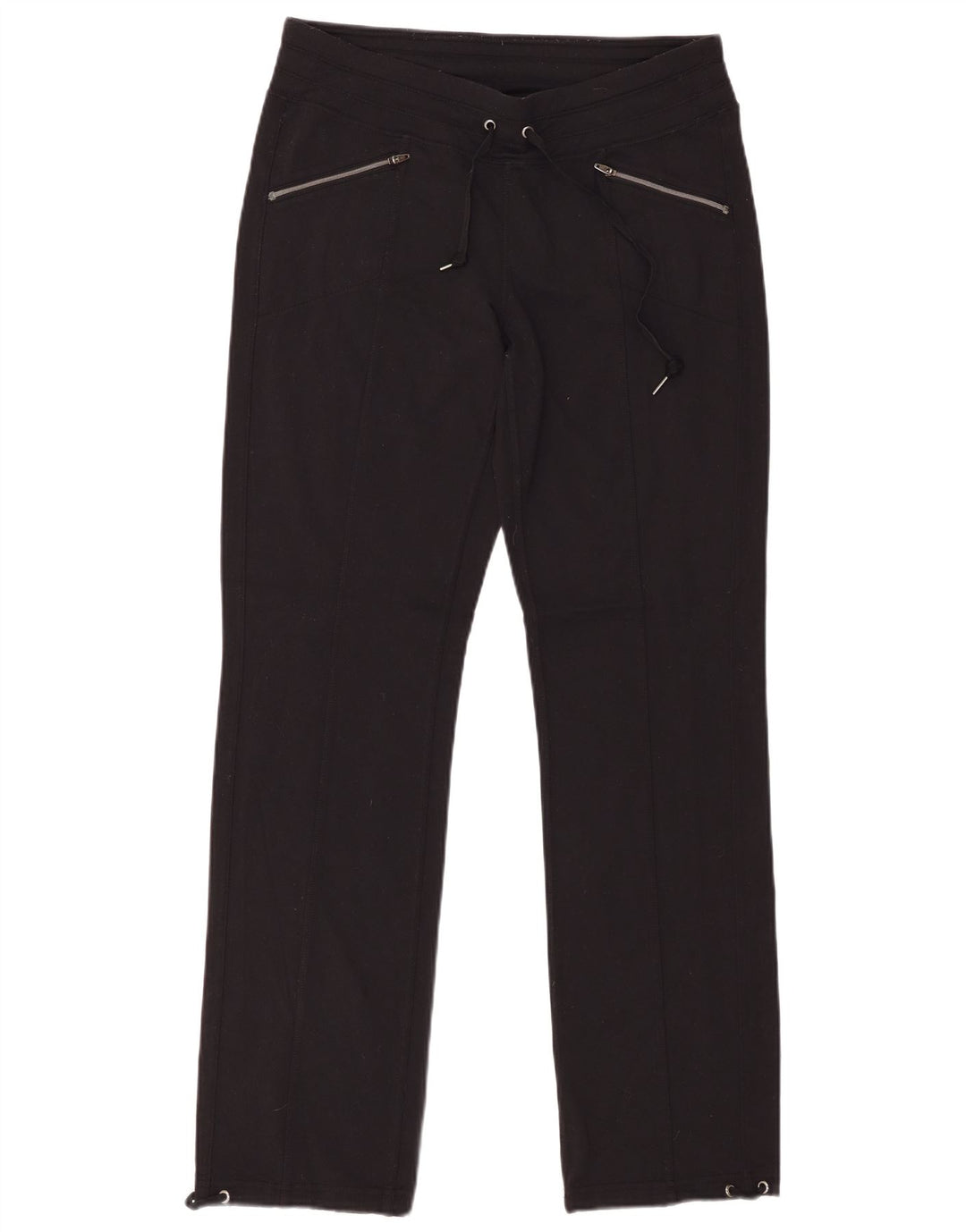 Pantaloni de trening ATHLETA pentru femei UK 14 Medium Black Nylon