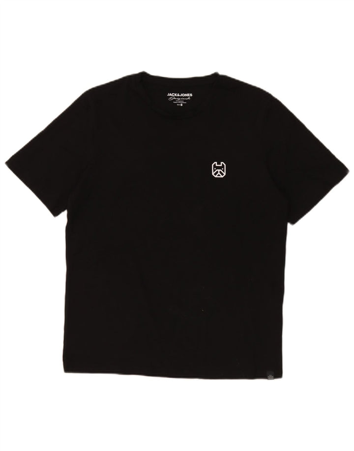 Tricou Jack & Jones pentru bărbați Top mic bumbac negru