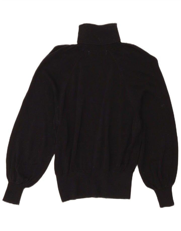 Pulover pentru femei Zara, cu gât rulat, Lyocell UK 10 mic, negru