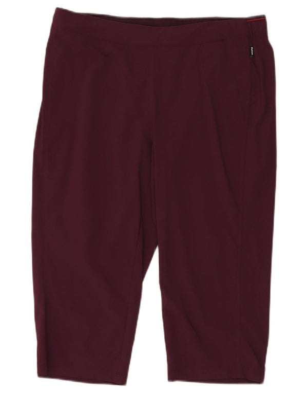 Leggings Capri Rohan pentru femei UK 14, mare, bordeaux, poliamidă