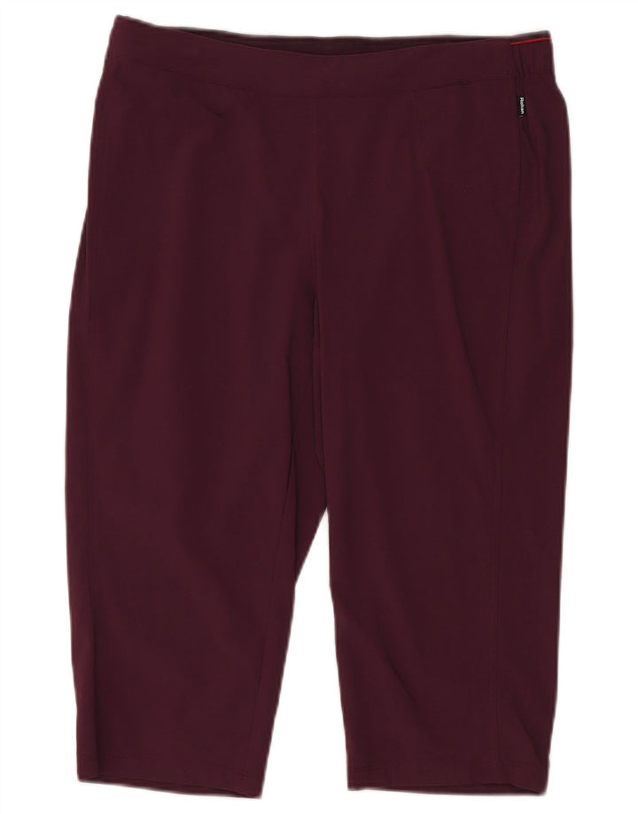 Leggings Capri Rohan pentru femei UK 14, mare, bordeaux, poliamidă