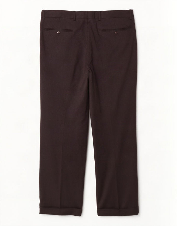 Pantaloni de costum pentru bărbați Hugo Boss L34 L30 Lână neagră