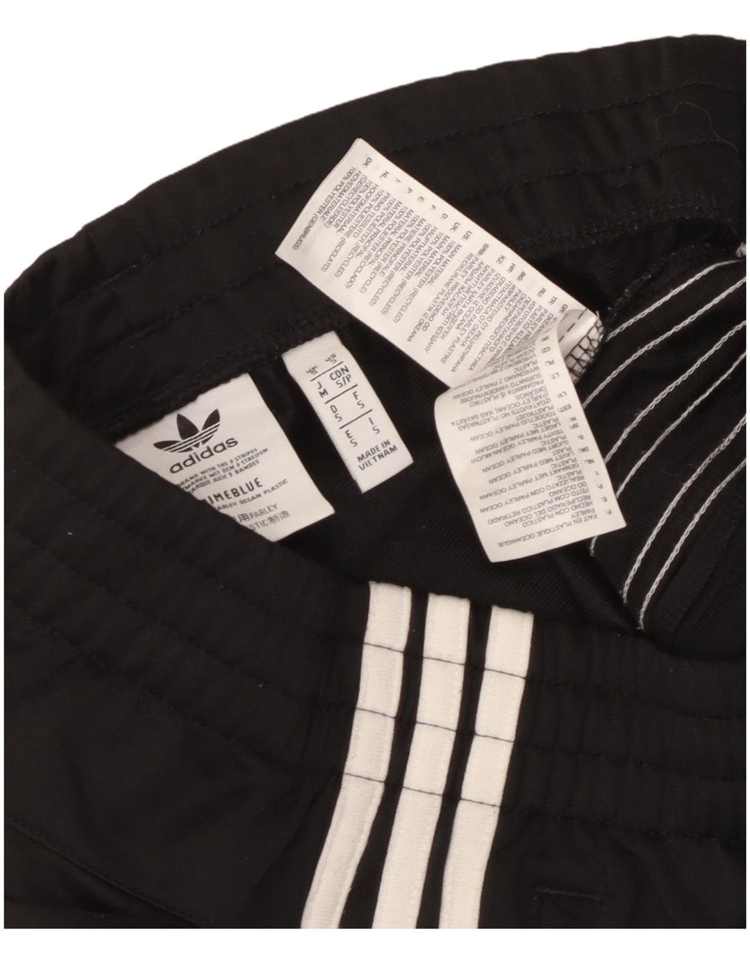 Pantaloni de trening Adidas pentru bărbați, poliester negru mic