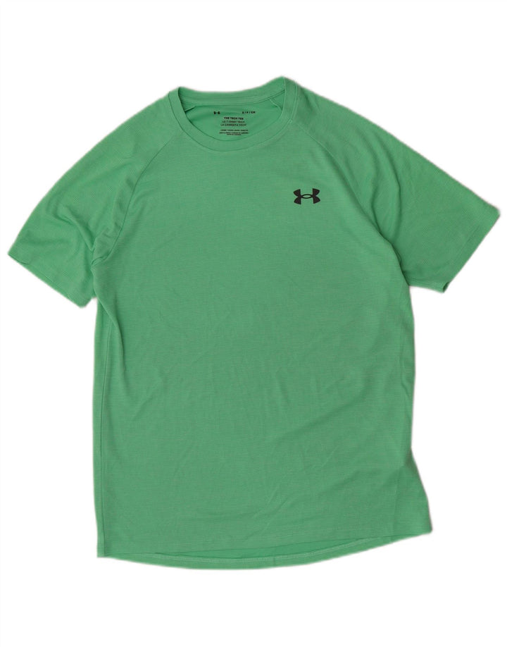 Tricou Under Armour pentru bărbați Top mic, verde, poliester