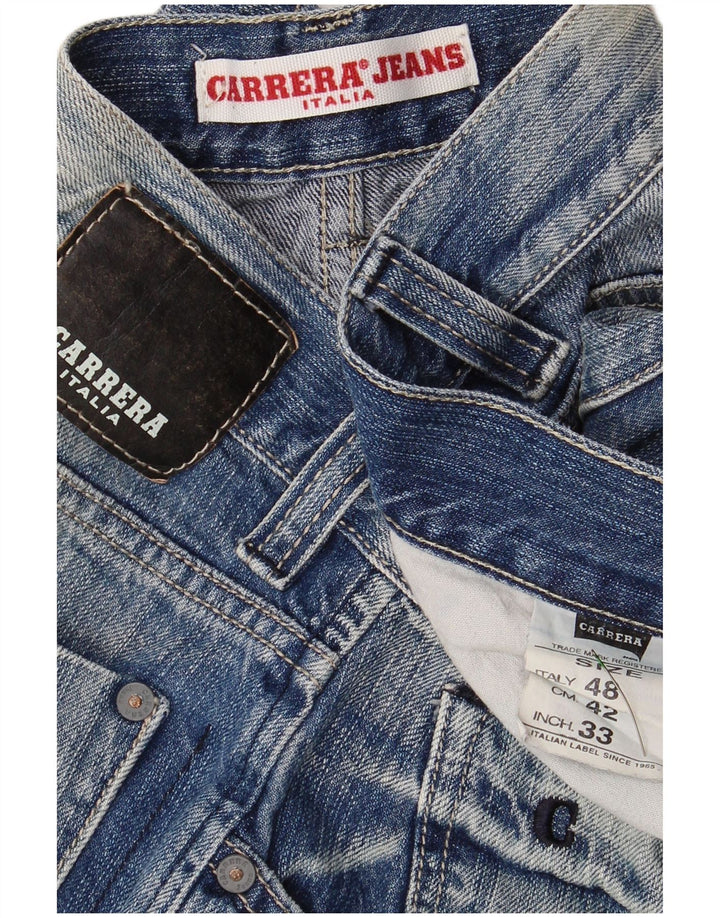 Pantaloni scurți din blugi pentru bărbați CARRERA W33 Medium Blue