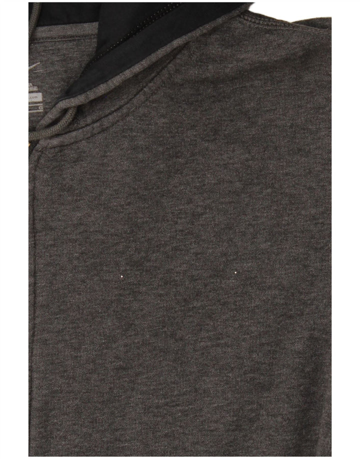 Pulover Nike pentru bărbați cu fermoar, bumbac mare, gri