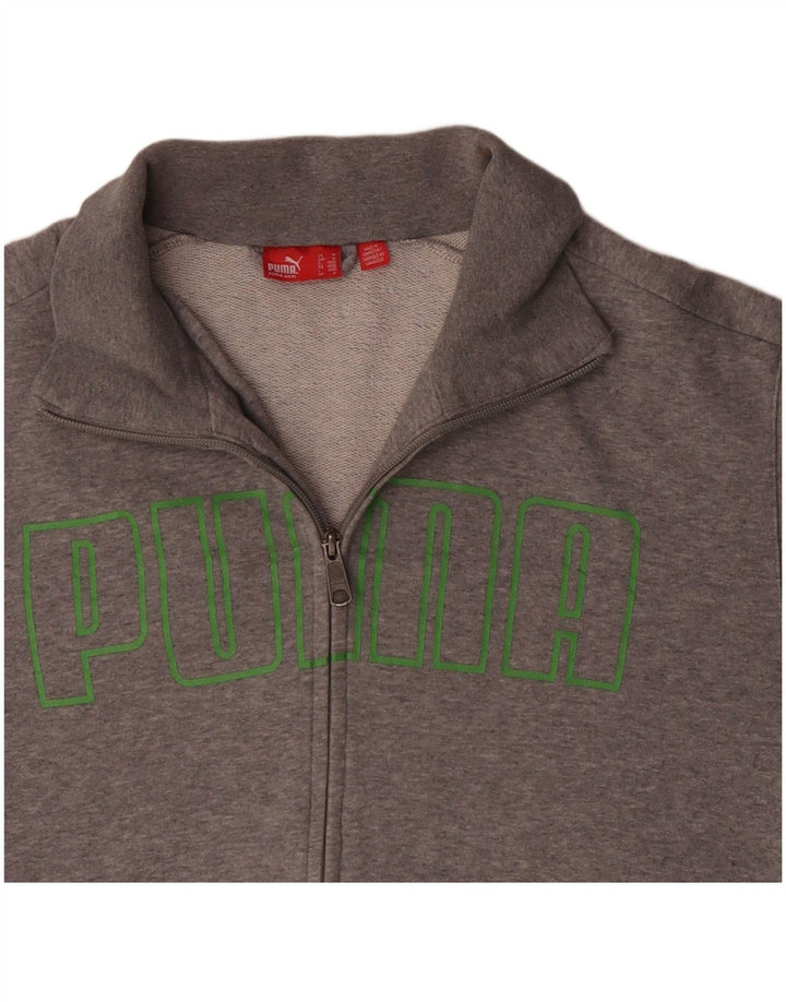 Jachetă de trening grafică PUMA pentru bărbați, gri mediu