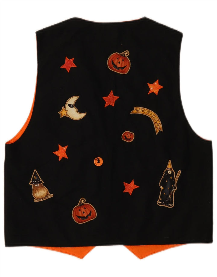 Vestă cu grafică pentru femei VINTAGE UK 12 Medium Black