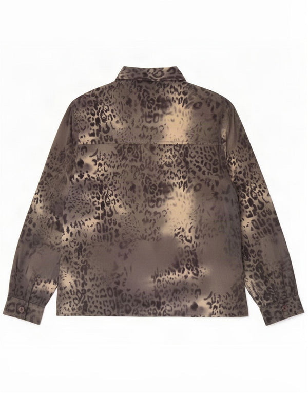 Silmar Cămașă obișnuită pentru femei UK 12 Medium Gri Animal Print