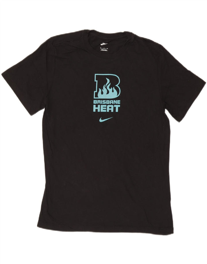 Tricou grafic Nike pentru bărbați Top mediu negru bumbac