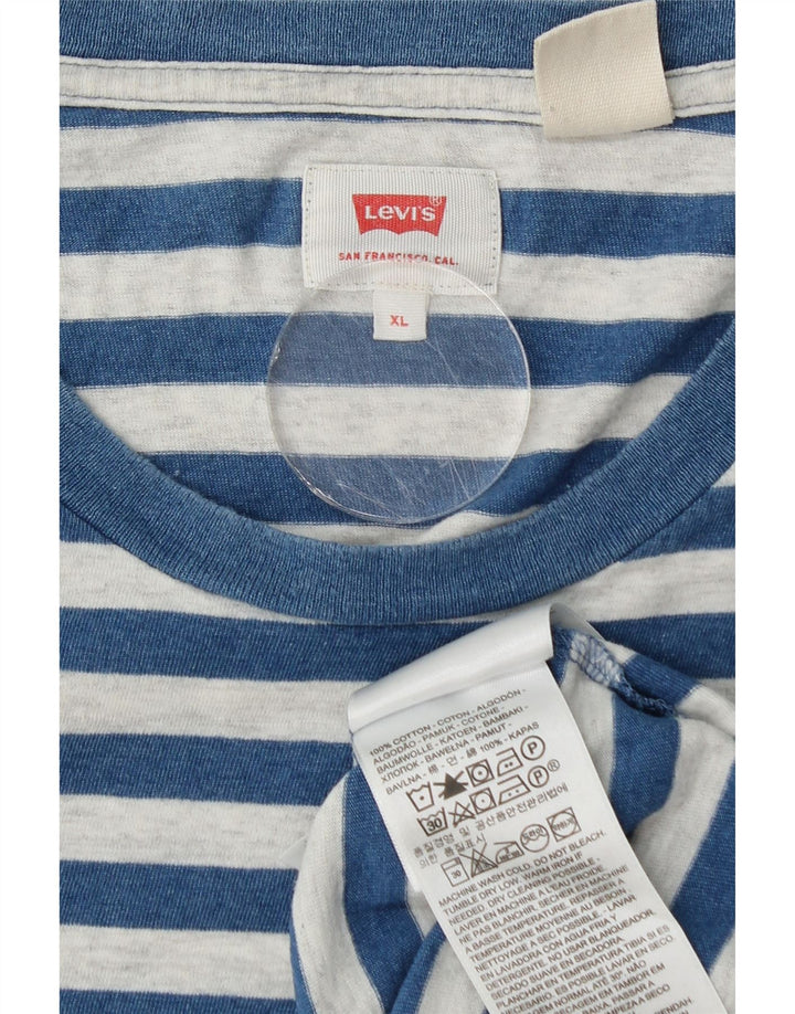 Tricou pentru bărbați Levi's Top XL Bumbac cu dungi albastre