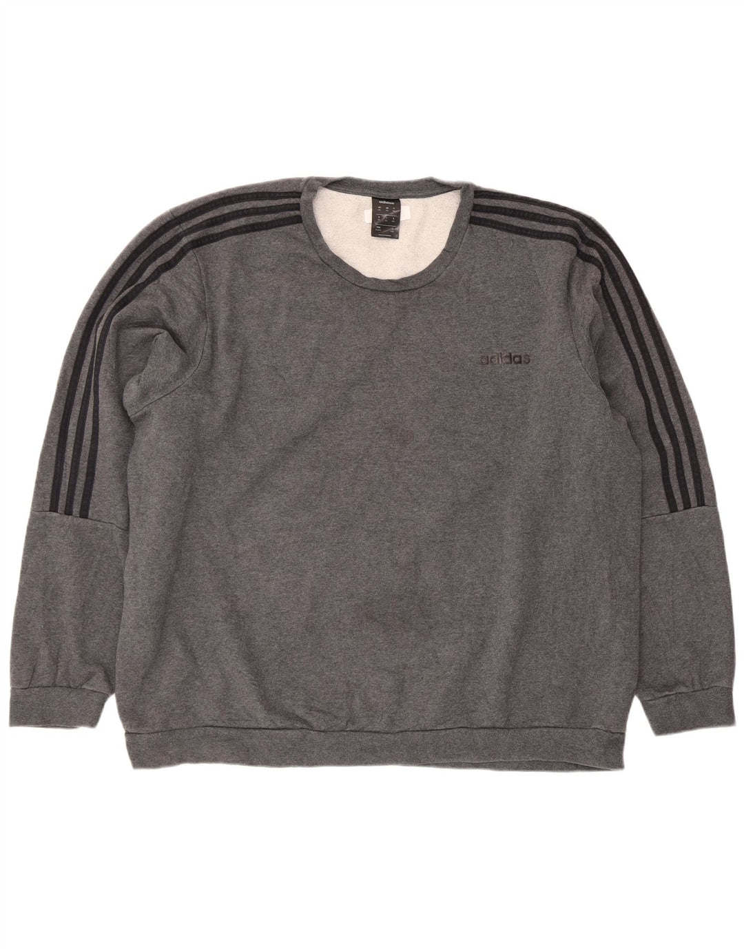 Pulover pentru bărbați Adidas Regular Fit, 2XL, bumbac gri