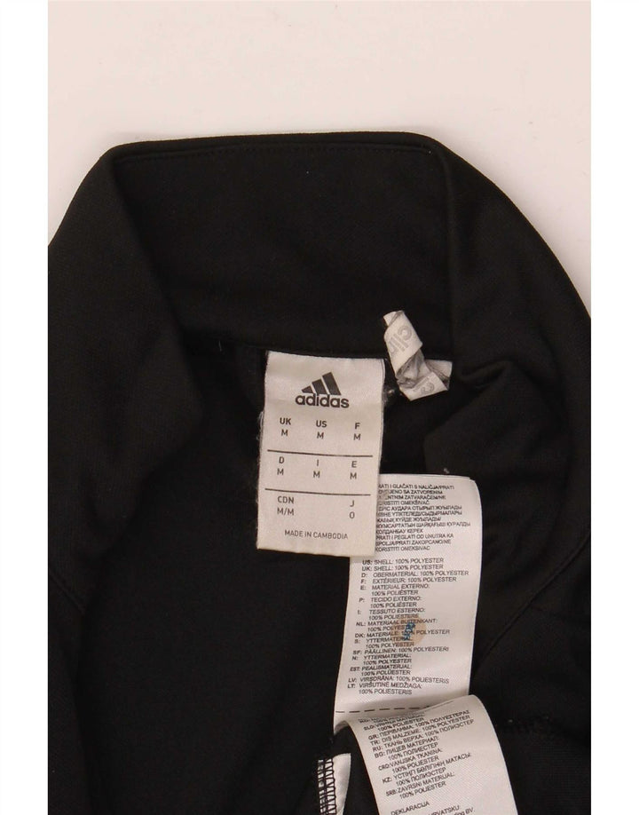 Jachetă de top pentru trening Adidas Climalite pentru bărbați, poliester mediu negru