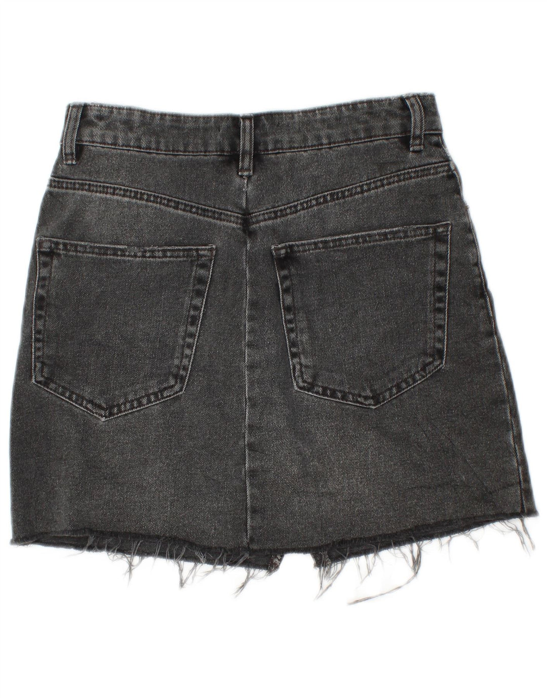 Fusta Mini Denim Zara Femei Small W26 Bumbac Negru