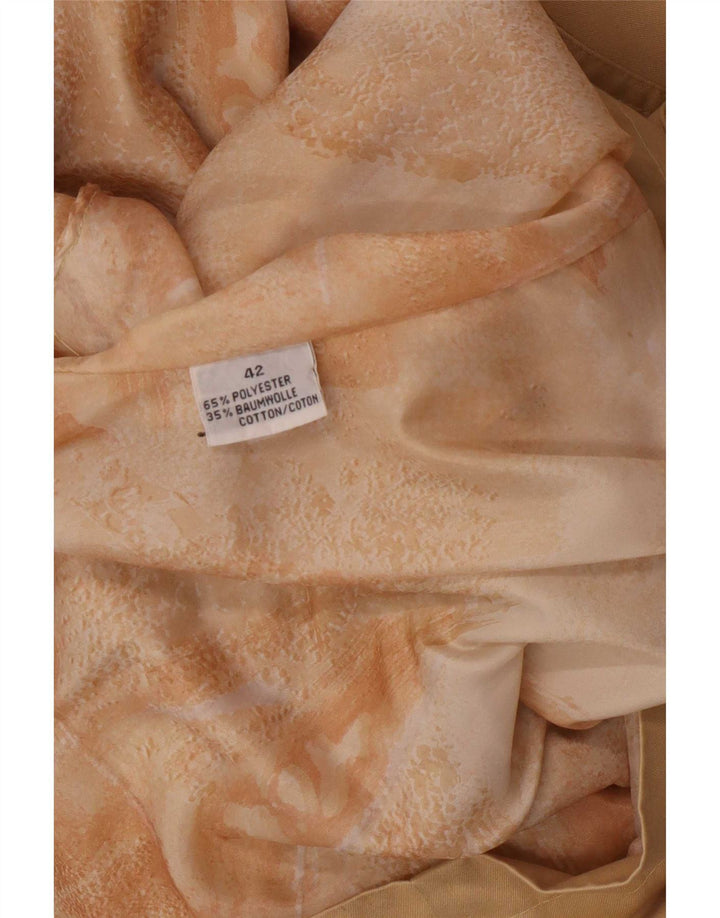 Blazer Vintage pentru femei cu 3 nasturi EU 42 Poliester mare, bej